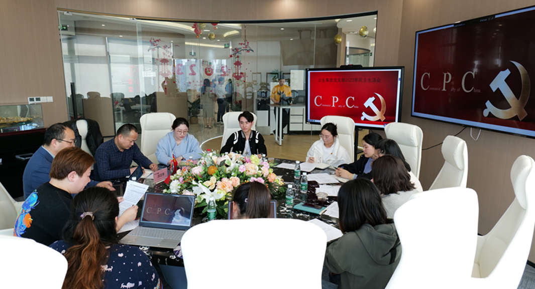 党建引领促发展，云生集团党支部召开2023年民主生活会